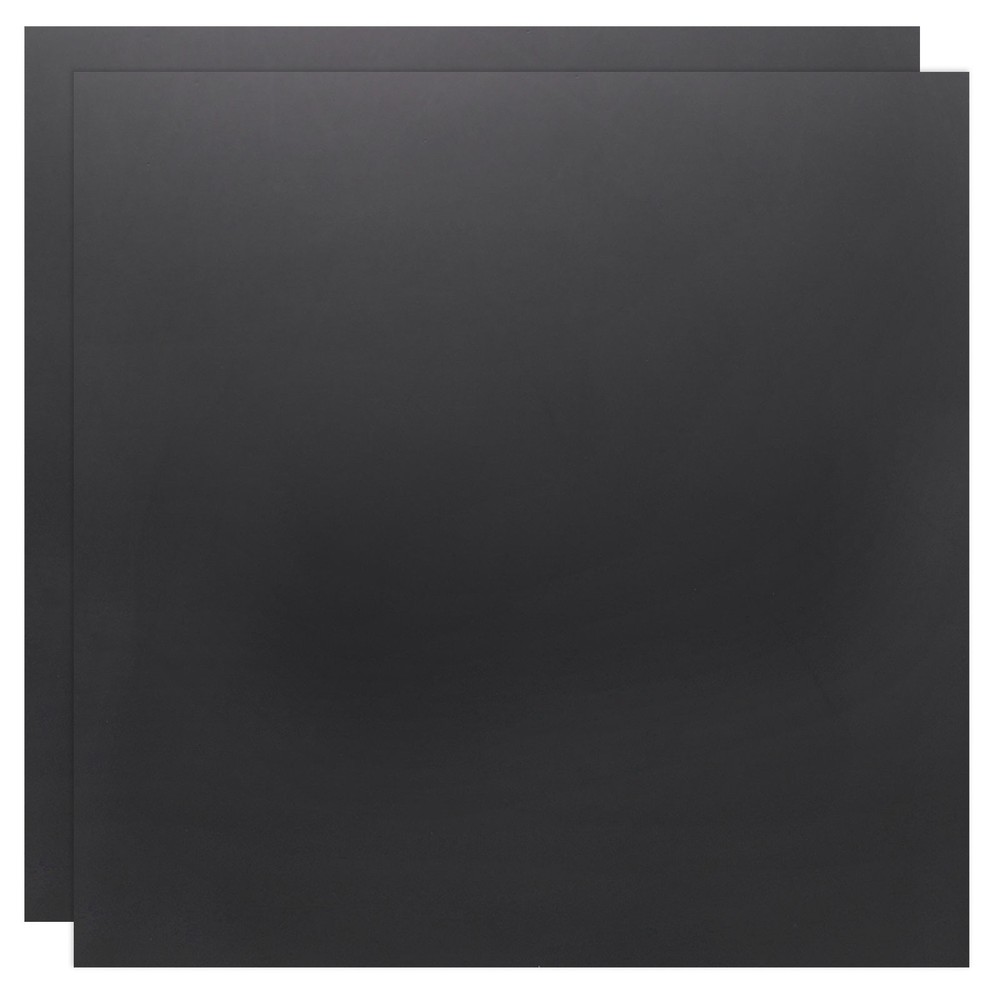 2 Pack ABS Plastic Sheet, 0.12″ Thick 6″x6″ Flexible Hard Plastic Sheet, Black