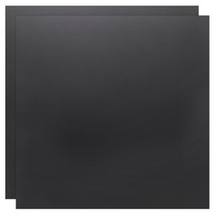2 Pack ABS Plastic Sheet, 0.12″ Thick 6″x6″ Flexible Hard Plastic Sheet, Black