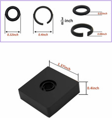 (3+3Sets) 1/2� and 3/8″ Impact Retaining Ring Clip Impact Friction Ring with …