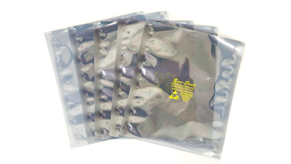 50 ESD Anti-Static Shielding Bags, 6″x8″ in (Inner Diameter), Open-Top, 3.1 mils