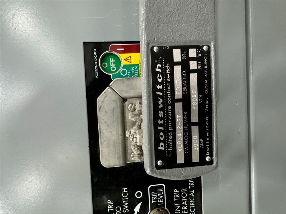 Boltswitch VLB3412-ST – 3000 Amp 480AC Volt – Excellent / Tested