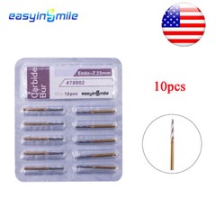 10pcs Dental Endo-Z Tungsten Carbide Burs Endodontic Surgical Cutter 1.4*23*9MM