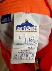 NEW Portwest Hi-Vis Work Shorts Lightweight Polycotton Reflective Safety Cargo L