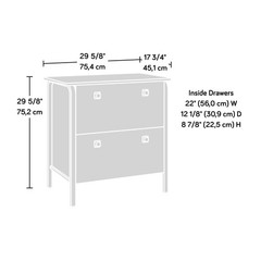 Safety interlock filing cabinet, extended drawers, textured finish, metal frame