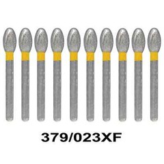 30 Pcs Dental Extra Fine Coarse Fine EGG Shape FG 379/023XF Diamond Burs Yellow