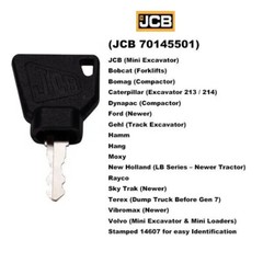 10Pcs Heavy Equipment Keys -Factory with OEM Logo For JCB 701/45501 Keys