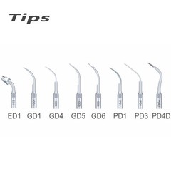 Woodpecker DTE D7 LED Dental Ultrasonic Piezo Scaler HD-7L Handpiece with 8 Tips