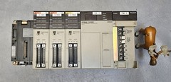 OMRON SYSMAC C200HE CPU Unit w/ C200H-ID215, OD215 & C200HW-BC051, PA204