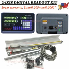 2Axis DRO 12″ 36″ Linear Scale Digital Readout Display Bridgeport 9X42 Table,US