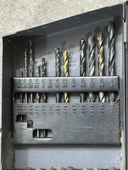 HUOT Drill INDEX Partial SET of DRILL BITS 1/16” to 1/2”