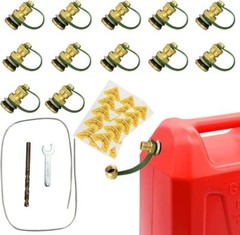 12 Pack Fuel Gas Can Vent Caps Kits Made of Durable Brass Fuel Gas