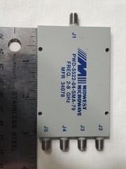 MIDWEST MICROWAVE 4-WAY POWER DIVIDER MODEL: PWD-5520-04-SMA-79