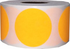 Circle Color Dot Stickers | 1.25″ Inches Round – 500 Pack | Pick One Color