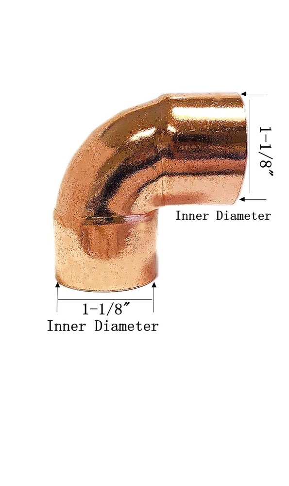 Libra Supply 1 inch, 1”, 1-inch 90 Degree Copper Pressure Elbow C x C, 10pcs