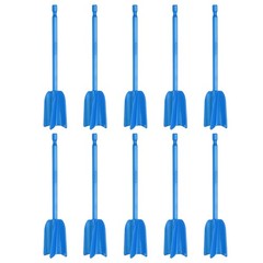 10Pcs 6.5″ ABS Plastic Silicone Resin Mixer Paddle, Blue
