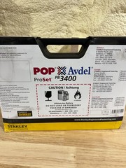 Stanley POP ProSet PB3400 Cordless Rivet Tool w/Battery & Charger PB3400-NA2042