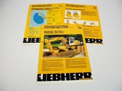 3 brochures Liebherr R 912 A 922 Litronic technical information equipment 90 years