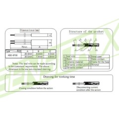 40 ° C to 130 ° C shutter temperature switch KSD9700 bracket thermal switch