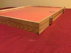 Oak Wood Display Case 18 x 24 x 2 for Arrowheads Knifes Collectibles & More