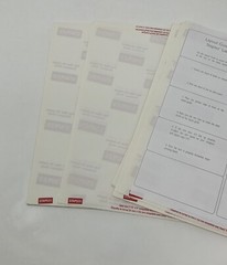 2 x 4 1/8 Inches shipping label 42 sheets, 420 labels ( Open Box)