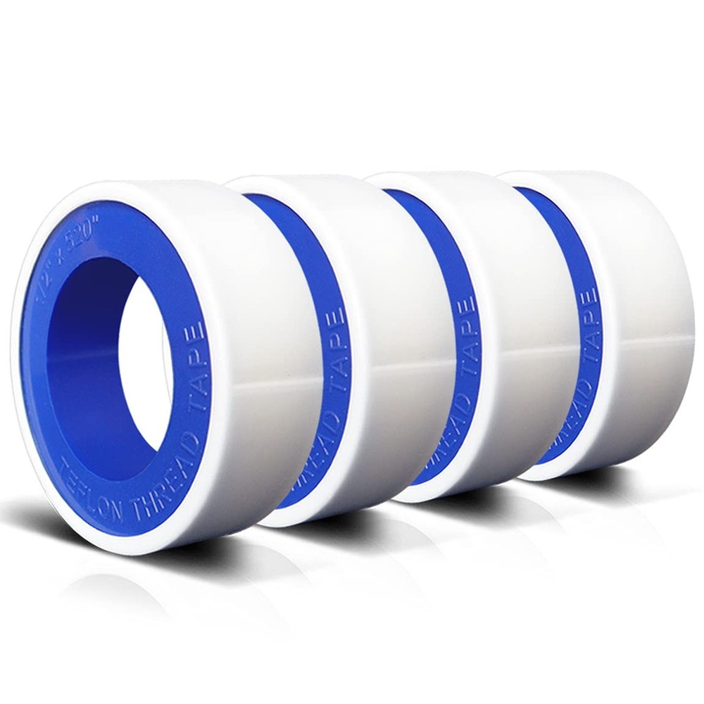 VOTMELL 4 Rolls 1/2 Inch(W) X 520 Inches(L) Teflon Plumbers 4 ROLLS, White