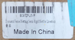 LYDITE FENCE Electric Fence Netting, Semi-Rigid, Double-Spiked, 35″ H x 164′ L,