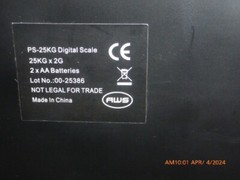 AWS PS-25KG x2G POSTAL SHIPPING DIGITAL SCALE 55LB x0.01LB – BLACK