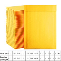 10-100 Kraft/Poly/Bubble Mailers Shipping Padded Envelopes Self-Seal Any Size