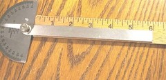 Vintage Protractor General Hardware Mfg. Co., New York USA. No 18 Stainless Tool