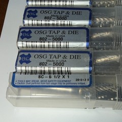 OSG TAP & DIE End Mills 802-5000 Made in USA 5 Pack High-Quality Precision Tools