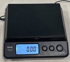 AWS Postal Digital Shipping Scale PS-25KG Battery or AC Powered 55lbs. x 0.01lbs
