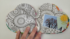 Handmade Junk Journal Heart Shaped Valentine’s – Flamingo