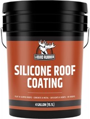 Liquid Rubber Silicone Roof Coating – UV-Reflective, No Primer Needed, One-Co…