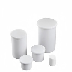 99% Al2O3 Cylindrical Alumina Crucible With Covered – 0.4-7000ml Various Sizes