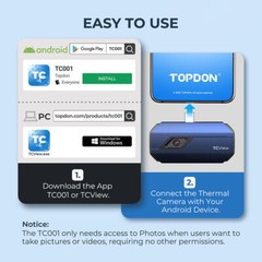 TOPDON TCView Thermal Imaging Camera TC001 Windows & Android