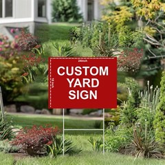 Custom 18×24 Yard Signs – Personalized Blank Corrugated Lawn Sign Free Shipping