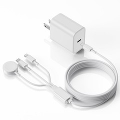 Upgraded Apple Watch Charger, 3 in 1 Multi Charging Cable 6FT, Magnetic Fast …