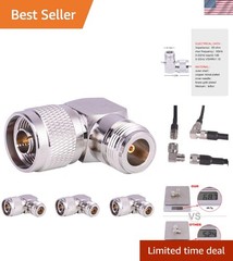 Efficient N Type Right Angle Connectors – 4 Pack for Enhanced Signal Integrity