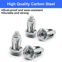 20Pcs Hollow Wall Anchors for Thin Walls, Heavy Duty M6 x 1″ Metal Anchors