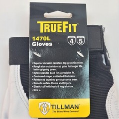 Size L Tillman 1470 L TrueFit Top Grain Goatskin Performance Work Gloves