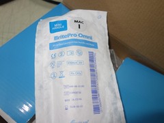 Box of 10x * BritePro 040-06-0401U Omni Laryngoscope Mini Handle MAC 1Exp 2028
