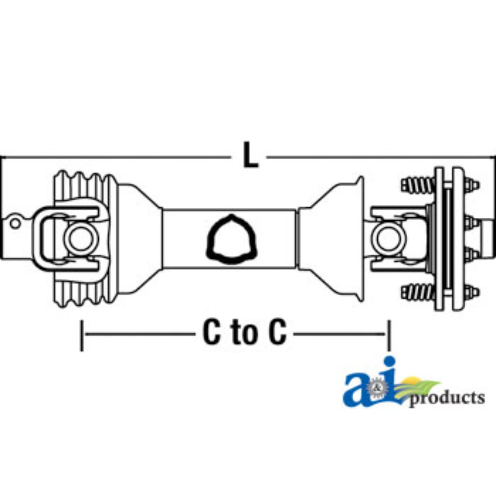 CS43516 PTO Driveline for BushHog Rotary Cutter SQ60 SQ72 SQ84 SQ160 SQ172 SQ600