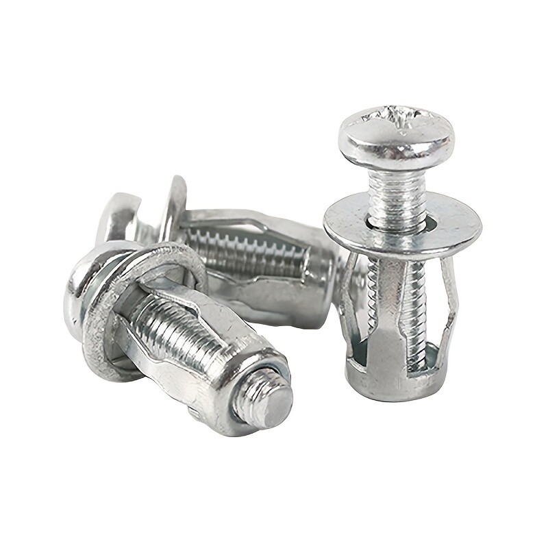 Expansion Screw Petal Nut,Petal Shape Metal Nut with Screws Easy Installation
