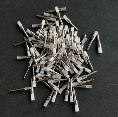 100 Pcs Dental White Nylon Polishing Flat Latch Polisher Prophy Brush Disposable
