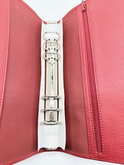 Filofax A5 Calypso Red Leather Organizer Planner -retired Unused