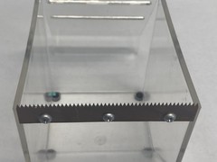 Clear Acrylic Parafilm M & Foil Dispenser 2-Slots 4-3/4”L x 6-3/4”W x 6-3/8”H