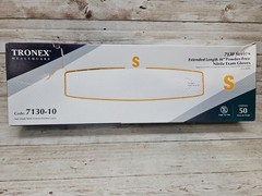 TRONEX 16″ Cuff Nitrile Exam Gloves DARK BLUE *1 DENTED BOX* Size: SMALL 50/Box