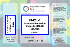 INSTRUMENTATIONHUB Saturated Potassium Chloride (KCl) Solution (8.5floz/250mL)