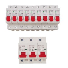 1Pole DC Solar DC Mini Circuit Breaker MCB 6/10/16/25/32/40/50/63/80 /100/125A