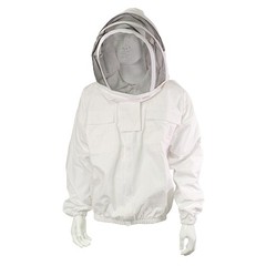 Rural365 Beekeeping Jacket and Veil – 2XL Lightweight Beehive Suit Jacket